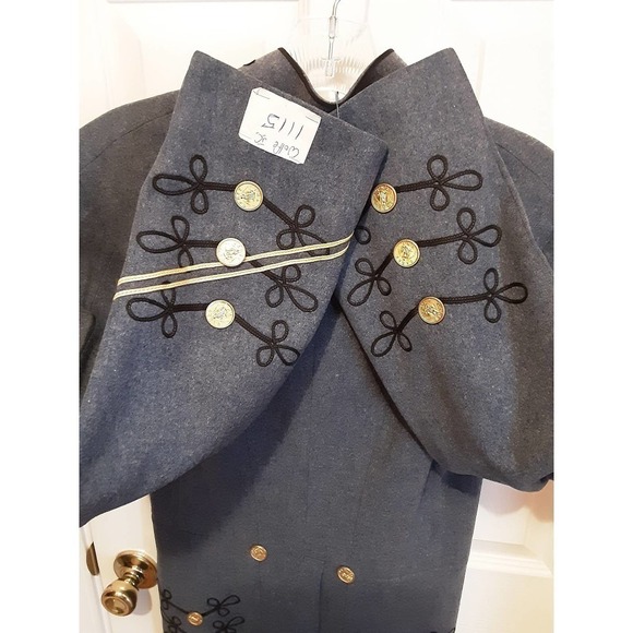 Virginia Military Institute  US ROTC Cadet Uniform Jacket/Caped Overcoat Vintage - Picture 6 of 10